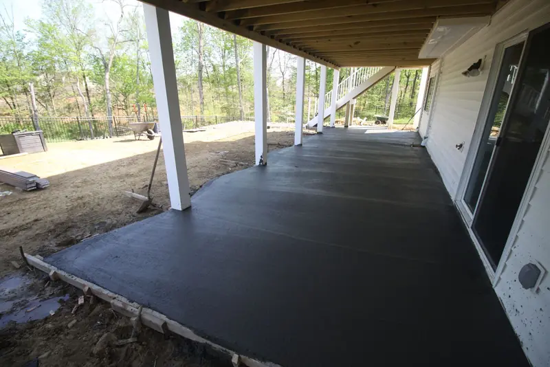 Concrete patio