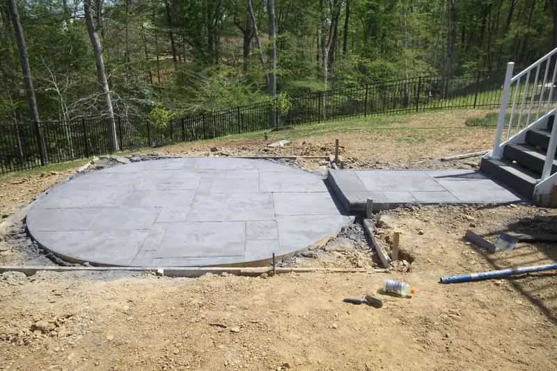Concrete patio
