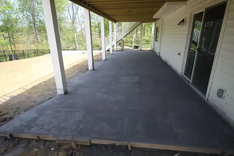 Concrete patio