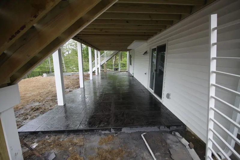 Concrete patio