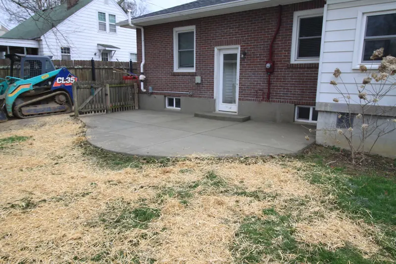 Concrete patio
