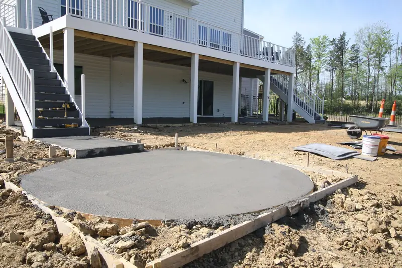 Concrete patio