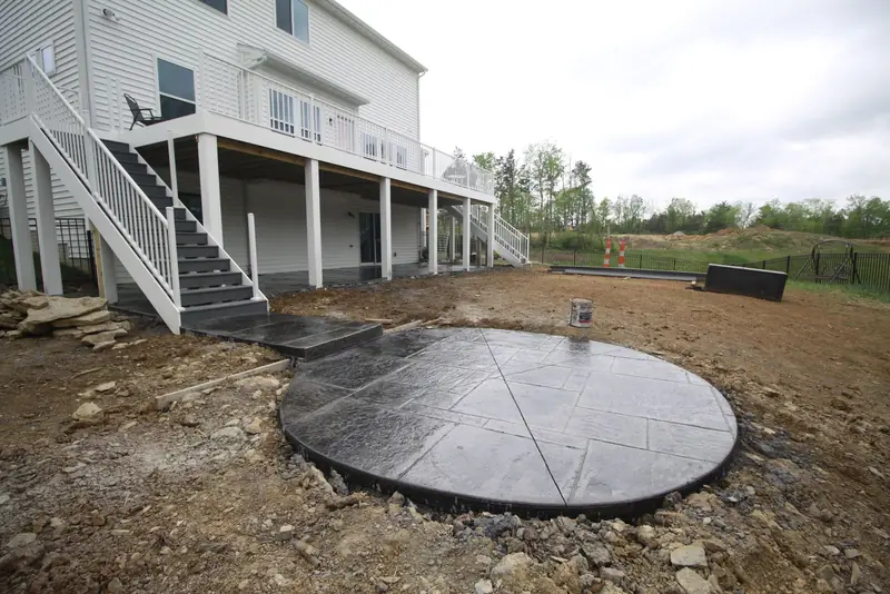 Concrete patio
